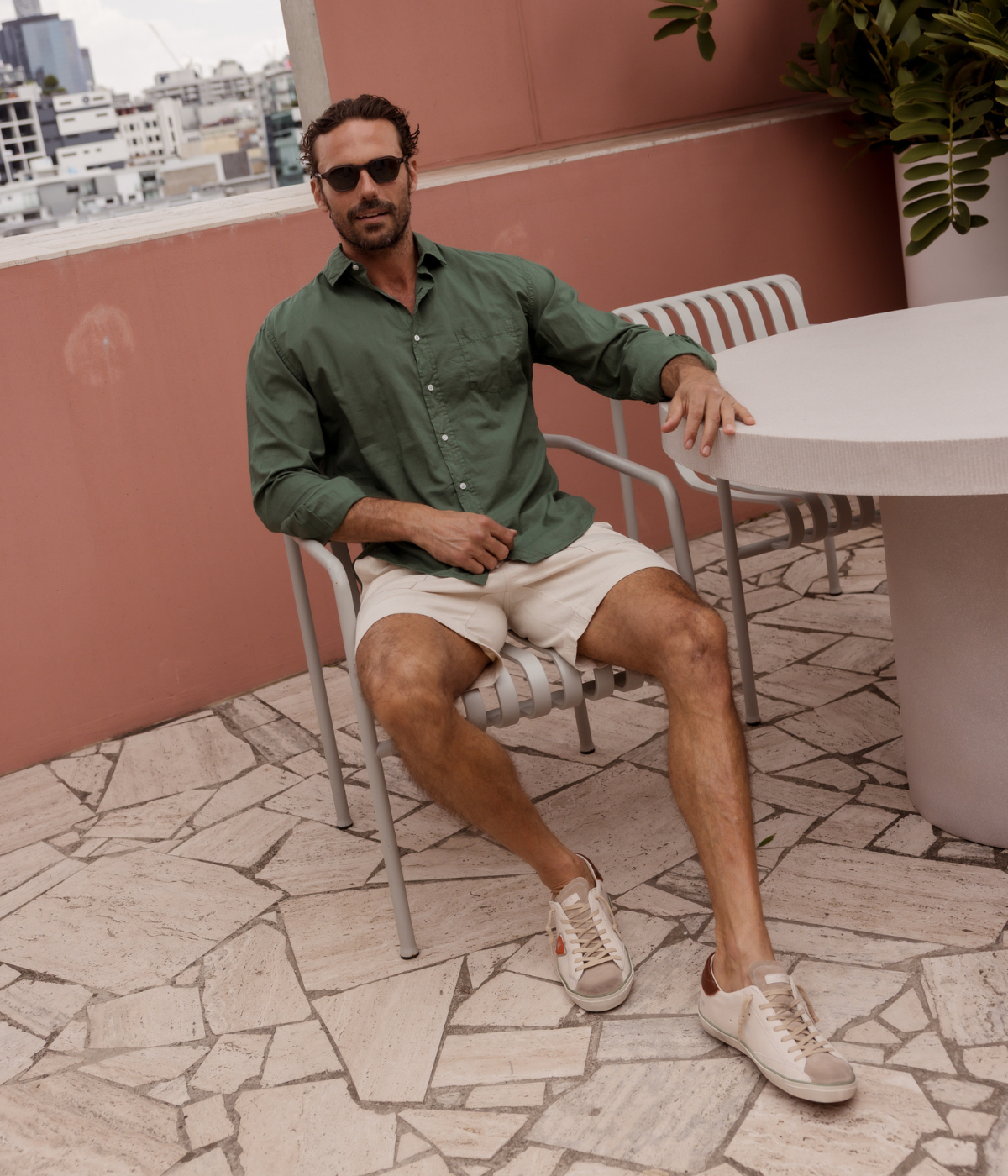 PRSX Low Man in Veau Bordure & Lait Orange