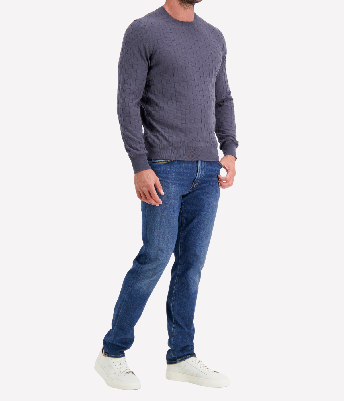 Crew Long Sleeve in SLATE GREY