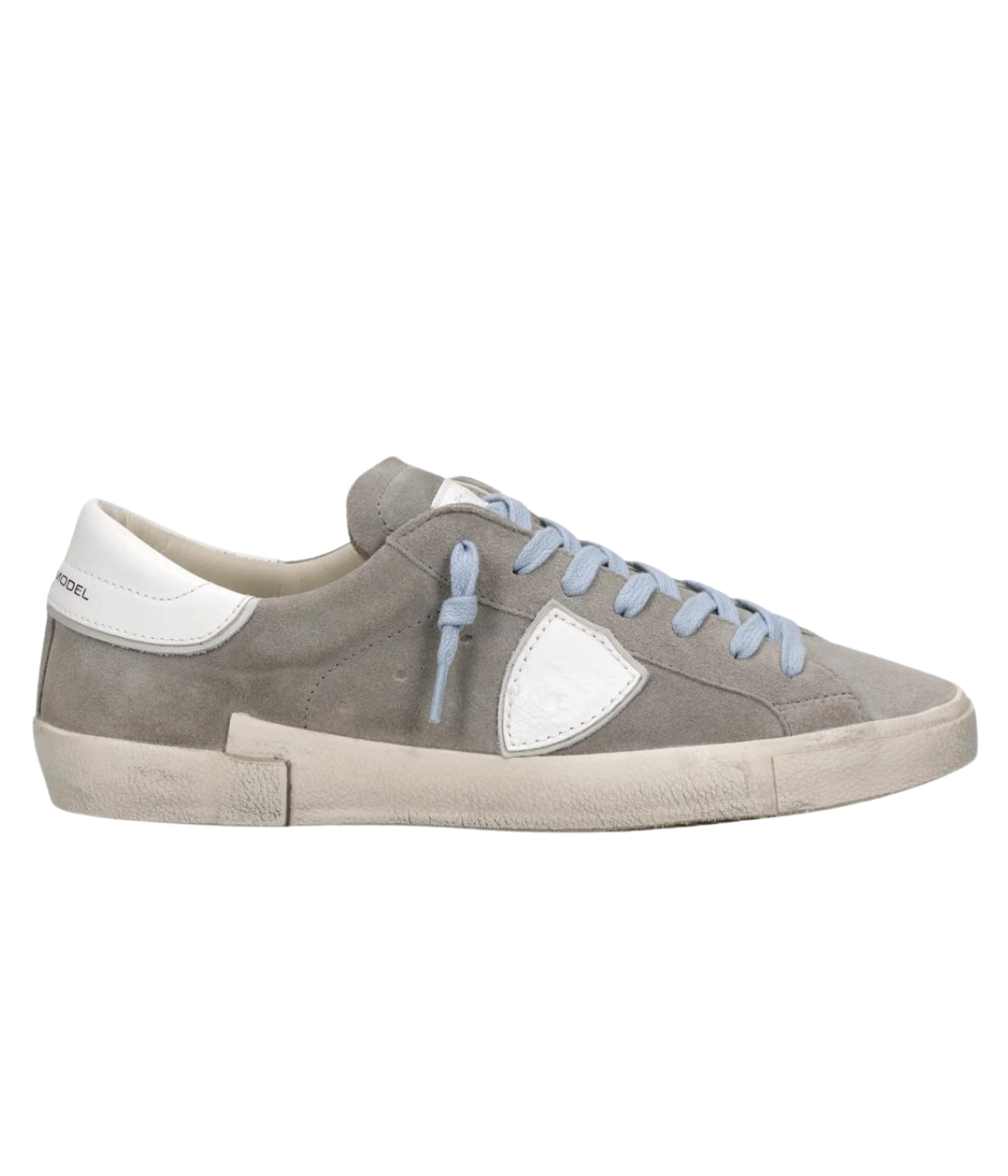 PRSX Low Man in Daim Mixage & Gris Blanc