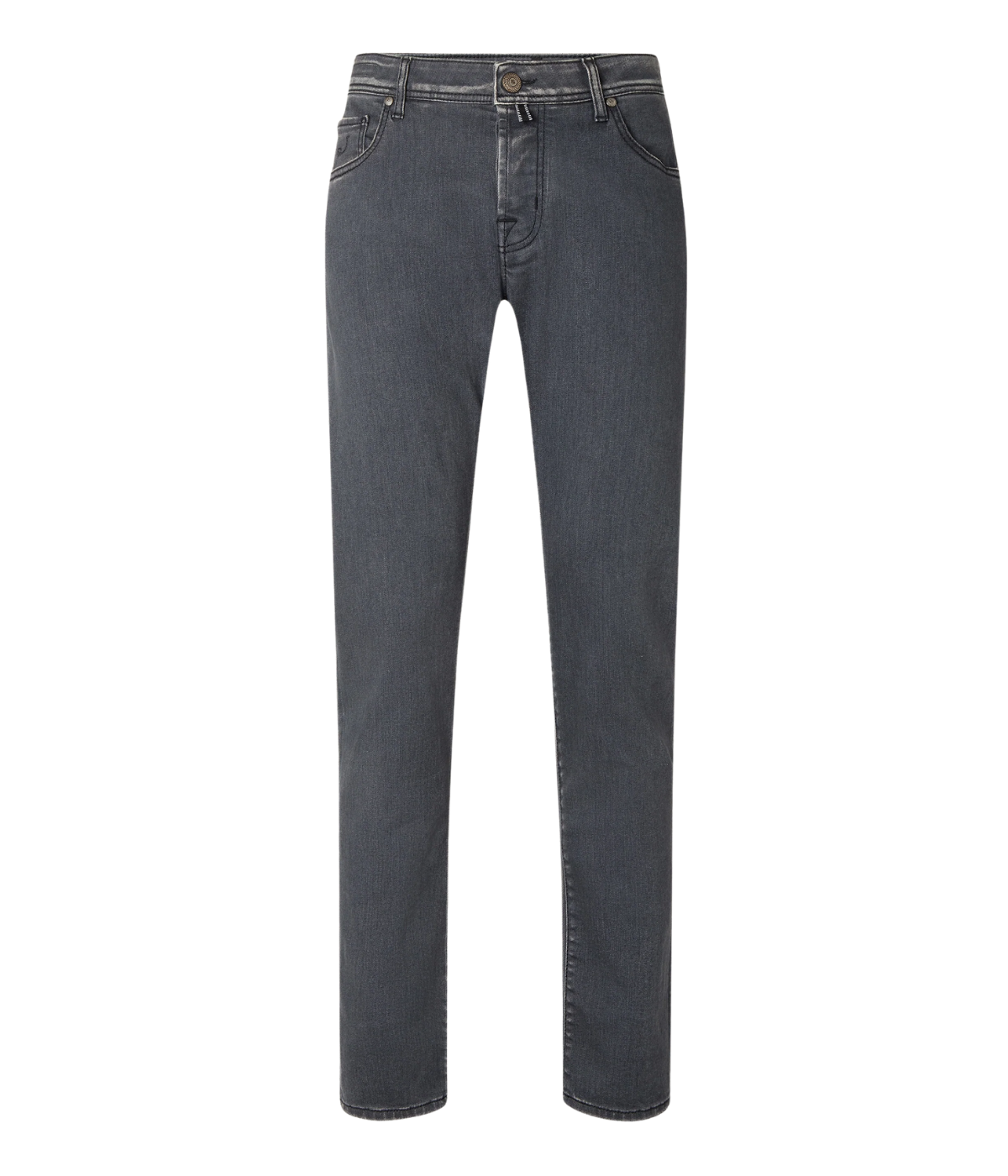 Pant 5 Pkt Slim Fit Bard In 800D Black Leather Patch