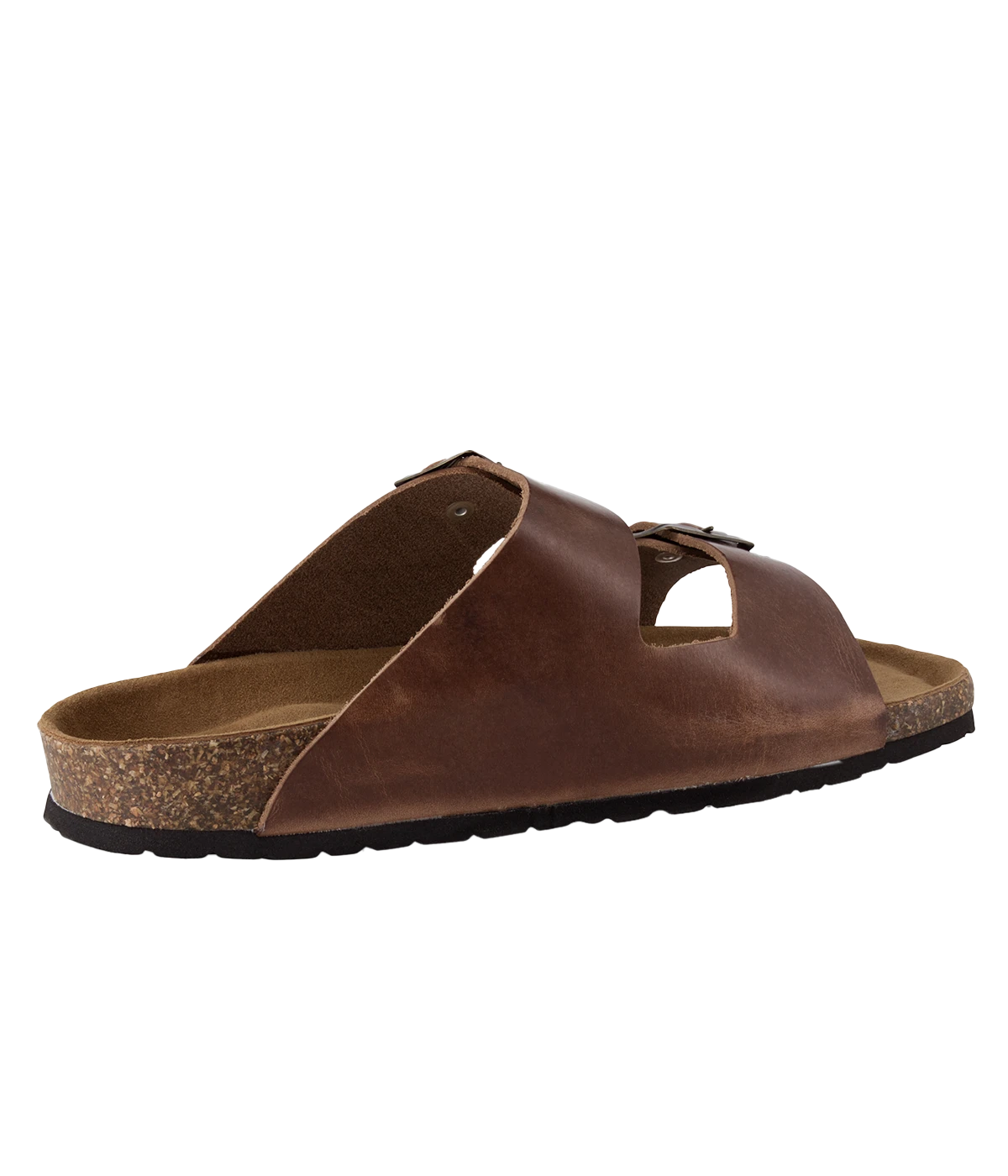 Leather Sandal in Naturale