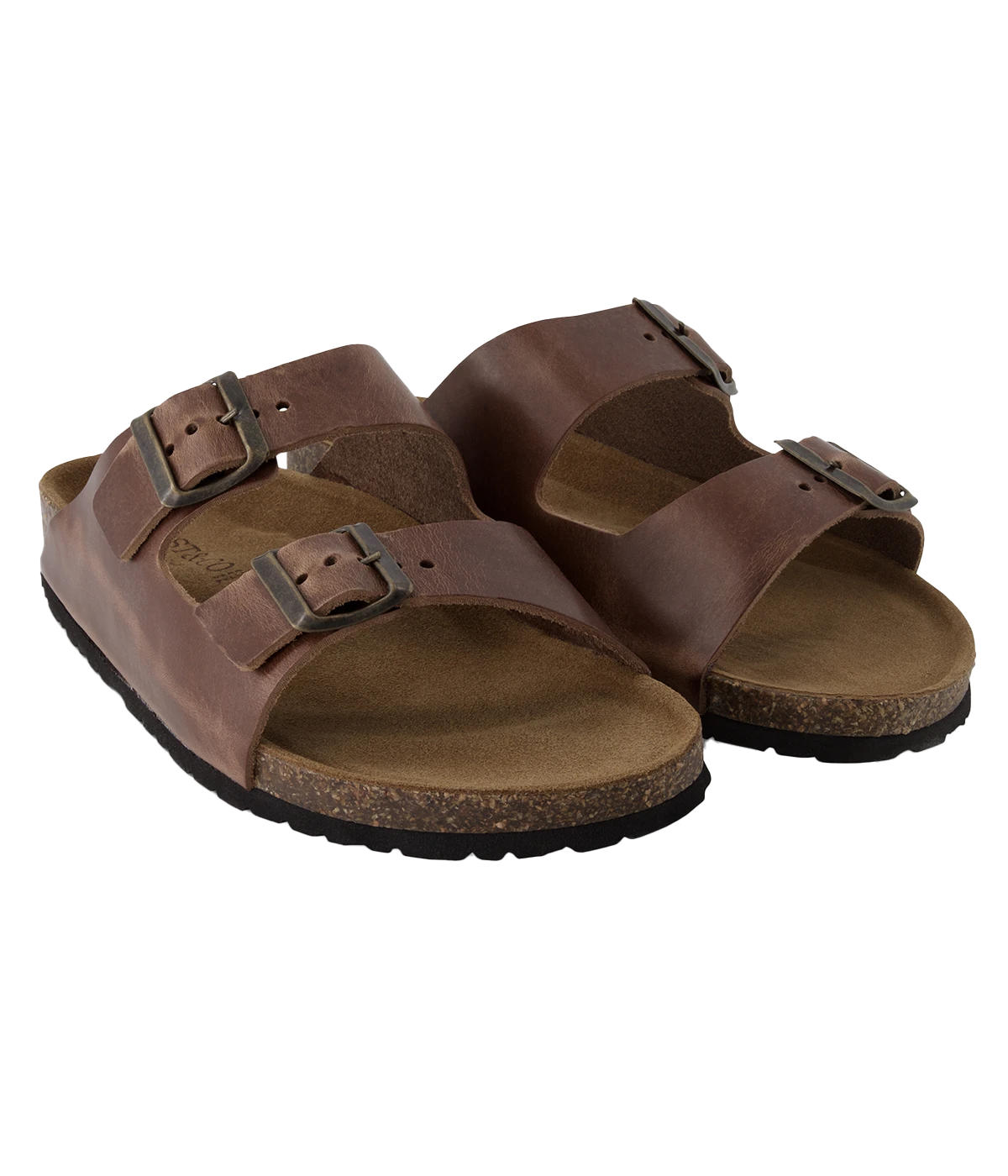 Leather Sandal in Nocciola