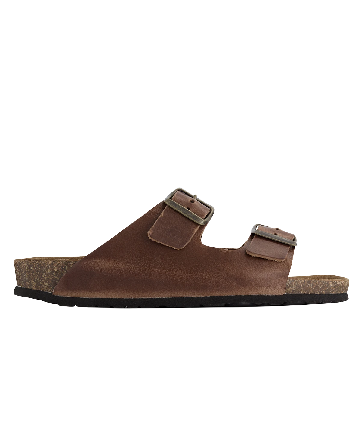 Leather Sandal in Nocciola