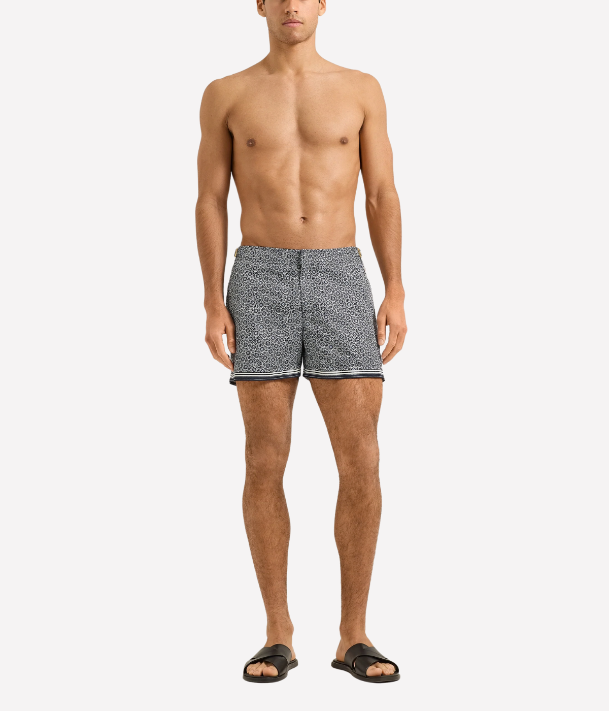 Setter Pettola Border Boardshort in Night Iris & White