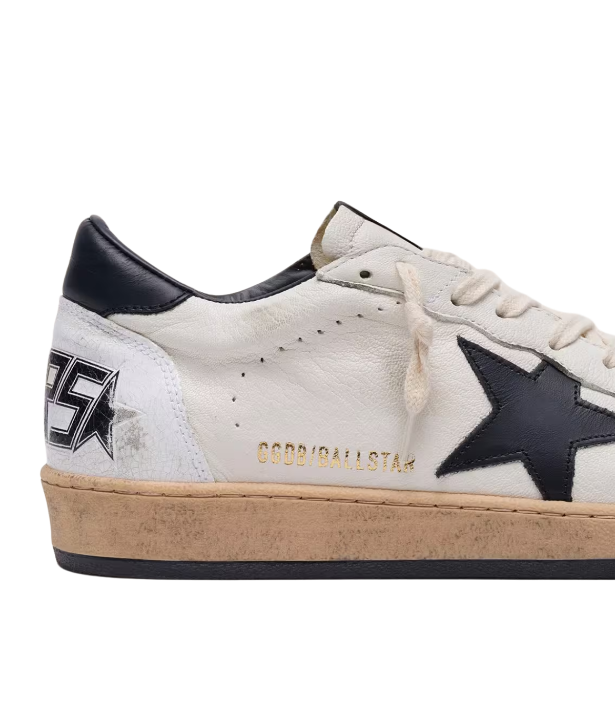 Ballstar Sneaker in White & Black