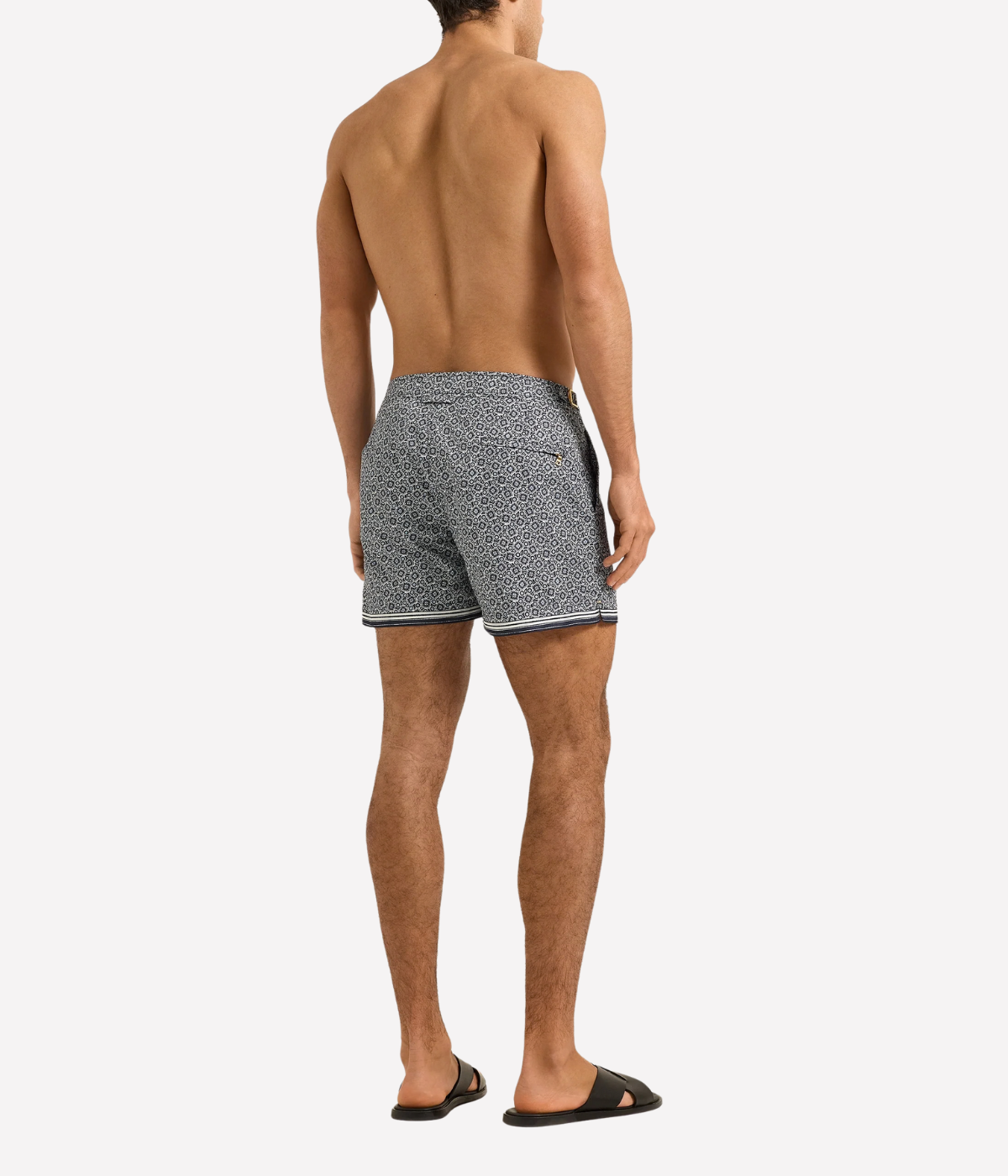 Setter Pettola Border Boardshort in Night Iris & White