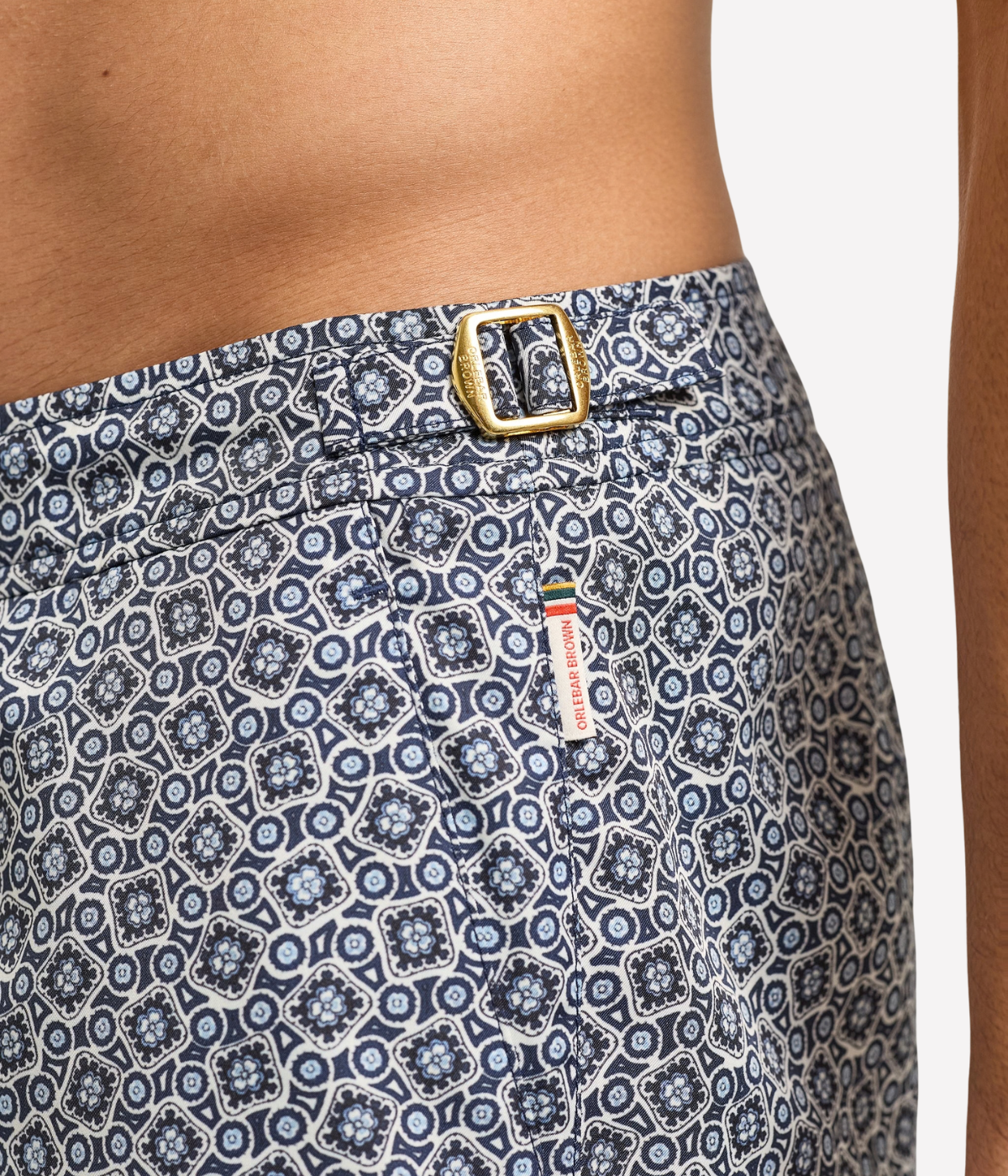 Setter Pettola Border Boardshort in Night Iris & White