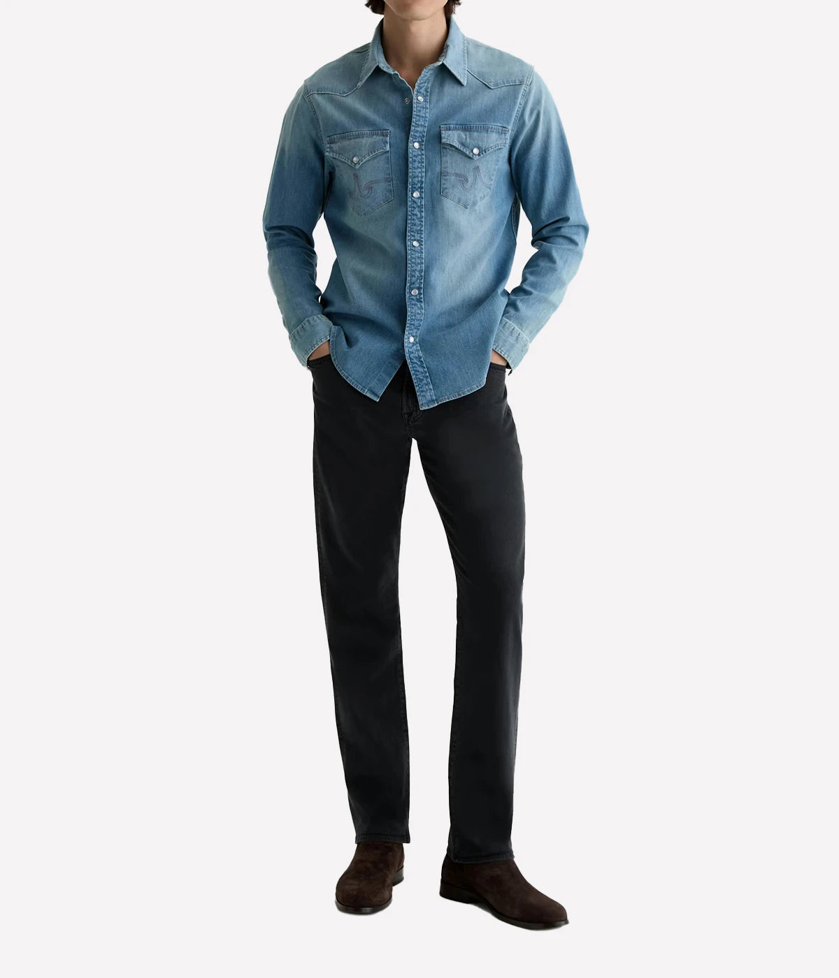 Everett In Sulfur Antique Black