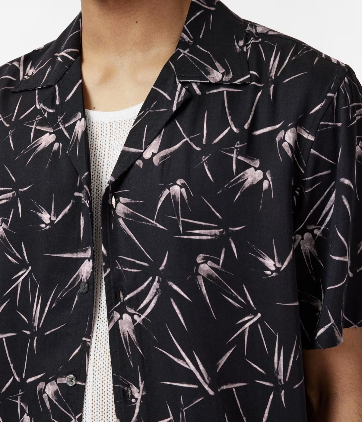 Dan Camp Collar Shirt in Black