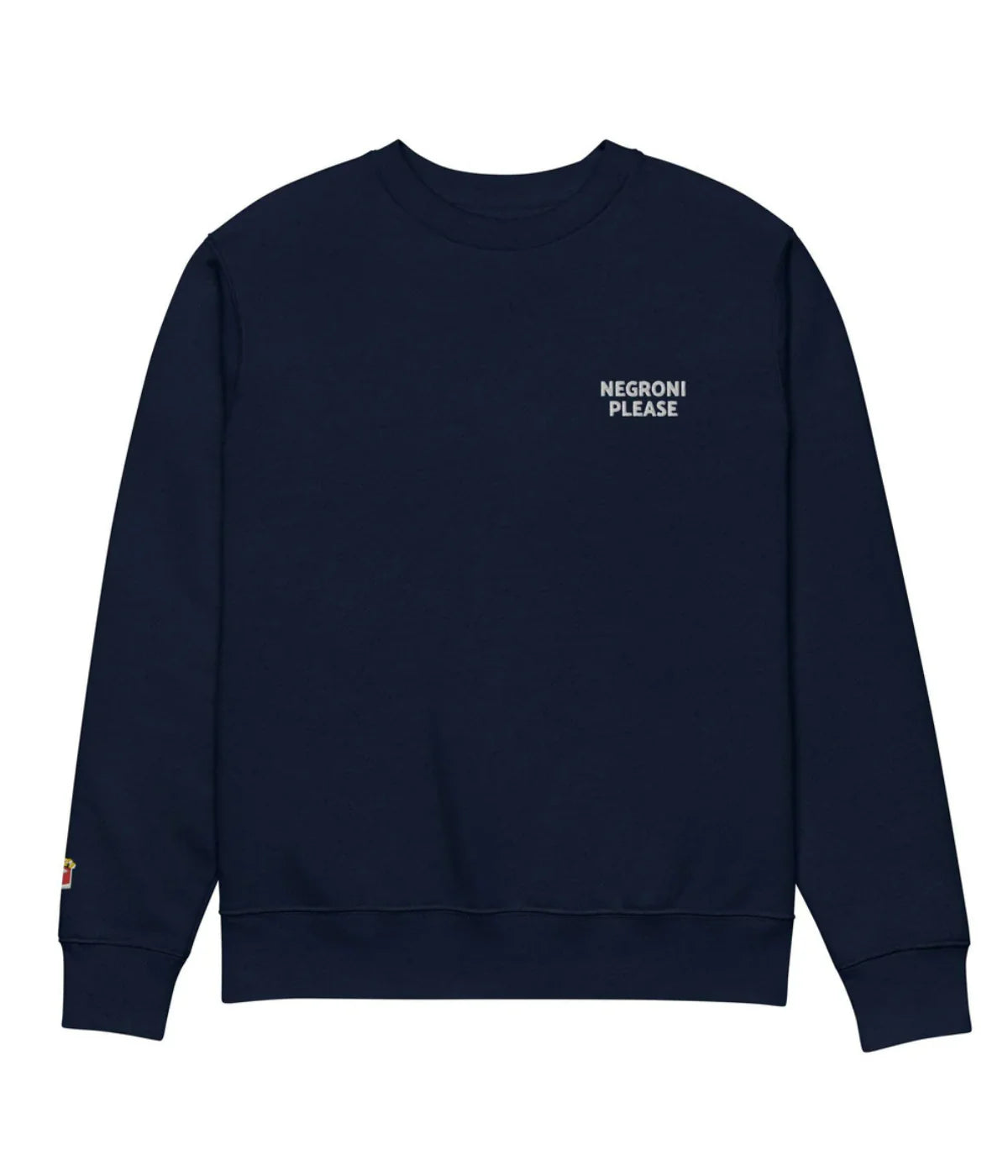 Negroni Please Embroidery Sweatshirt In Navy