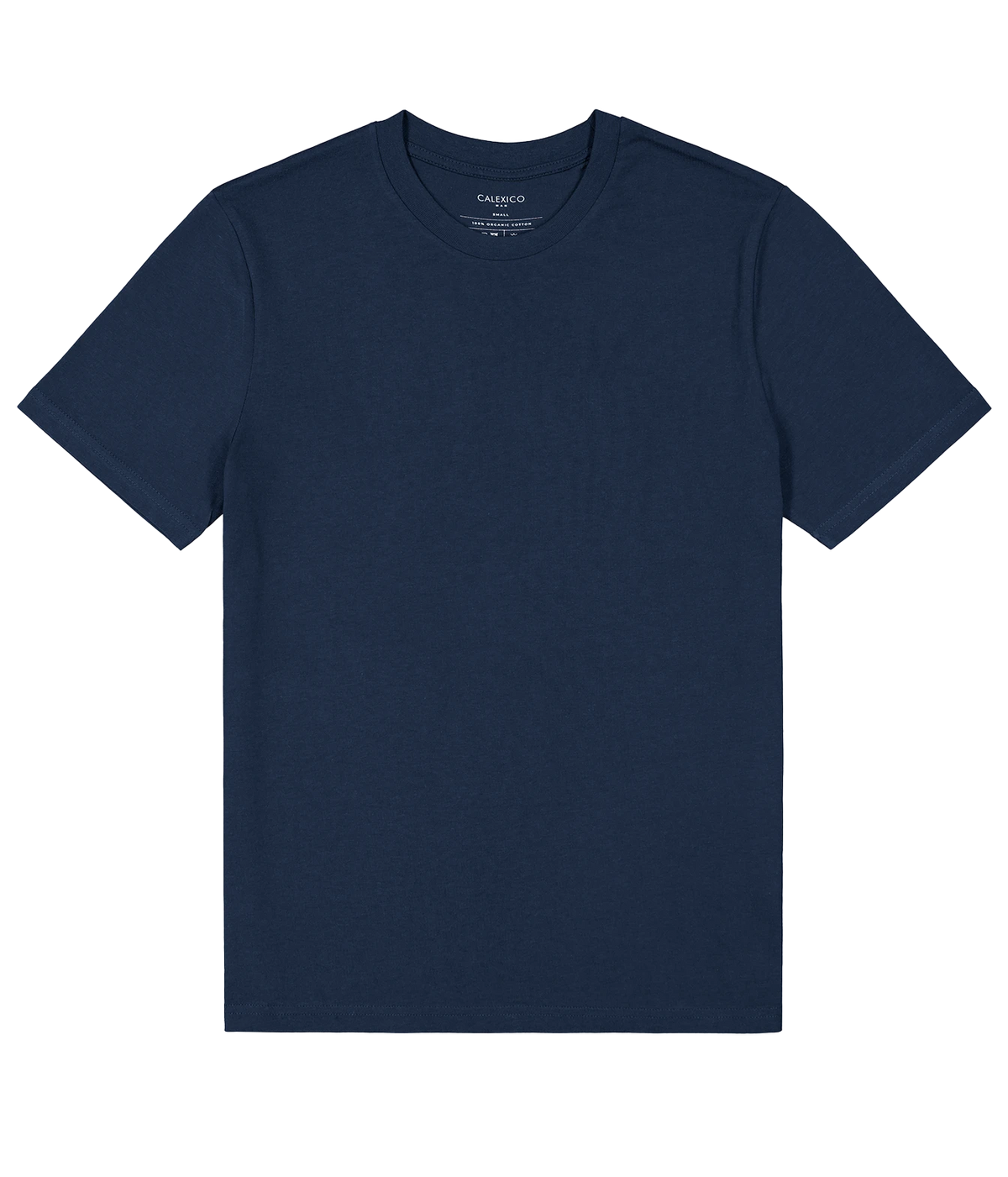 A navy blue short-sleeve crewneck t-shirt by Chapsco, shown flat against a solid white background.
