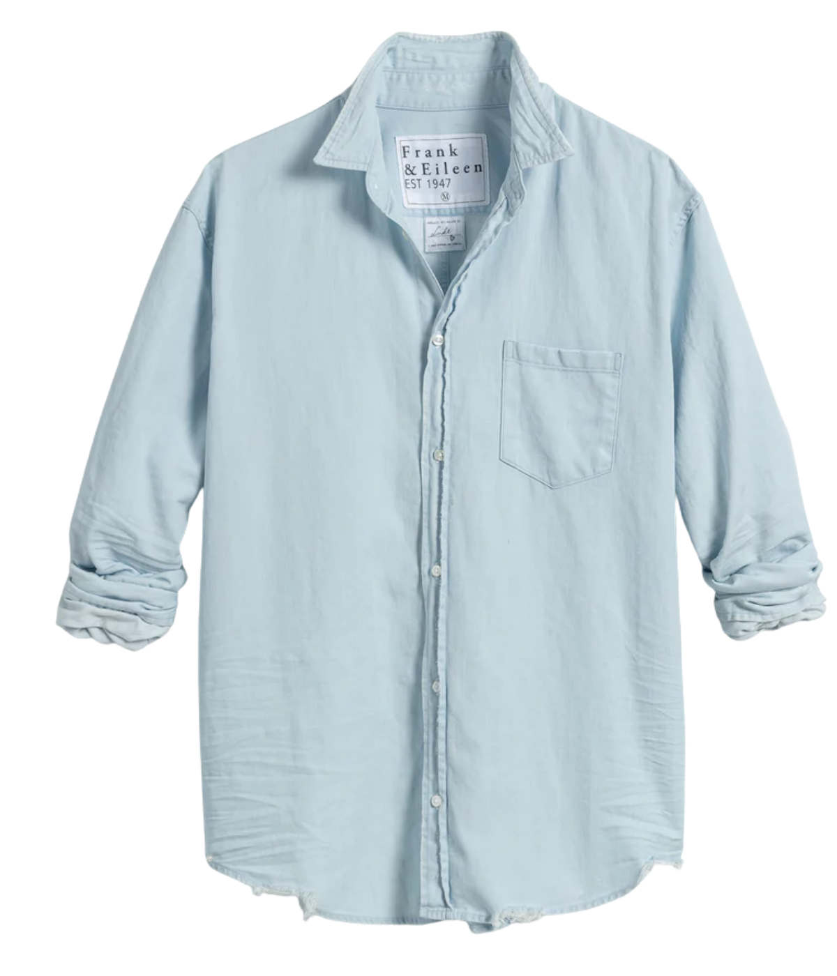 Luke Woven Shirt in Classic Blue Wash Denim