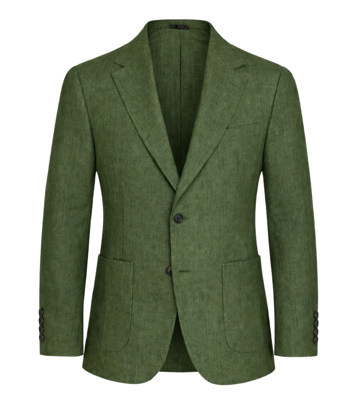Linen Blazer in Hunter Green