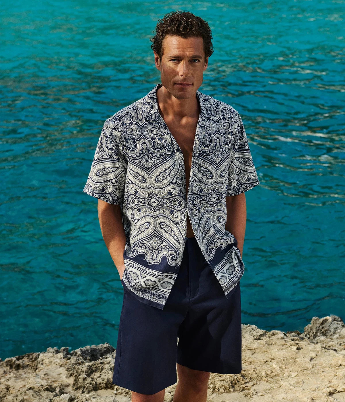 Maitan Linen Carnival In Night Iris