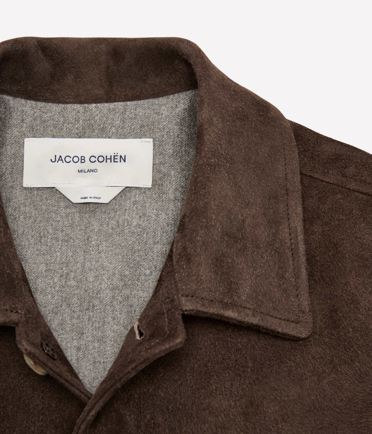 Light Jacket Leather Pelle Raw in Dark Chocolate