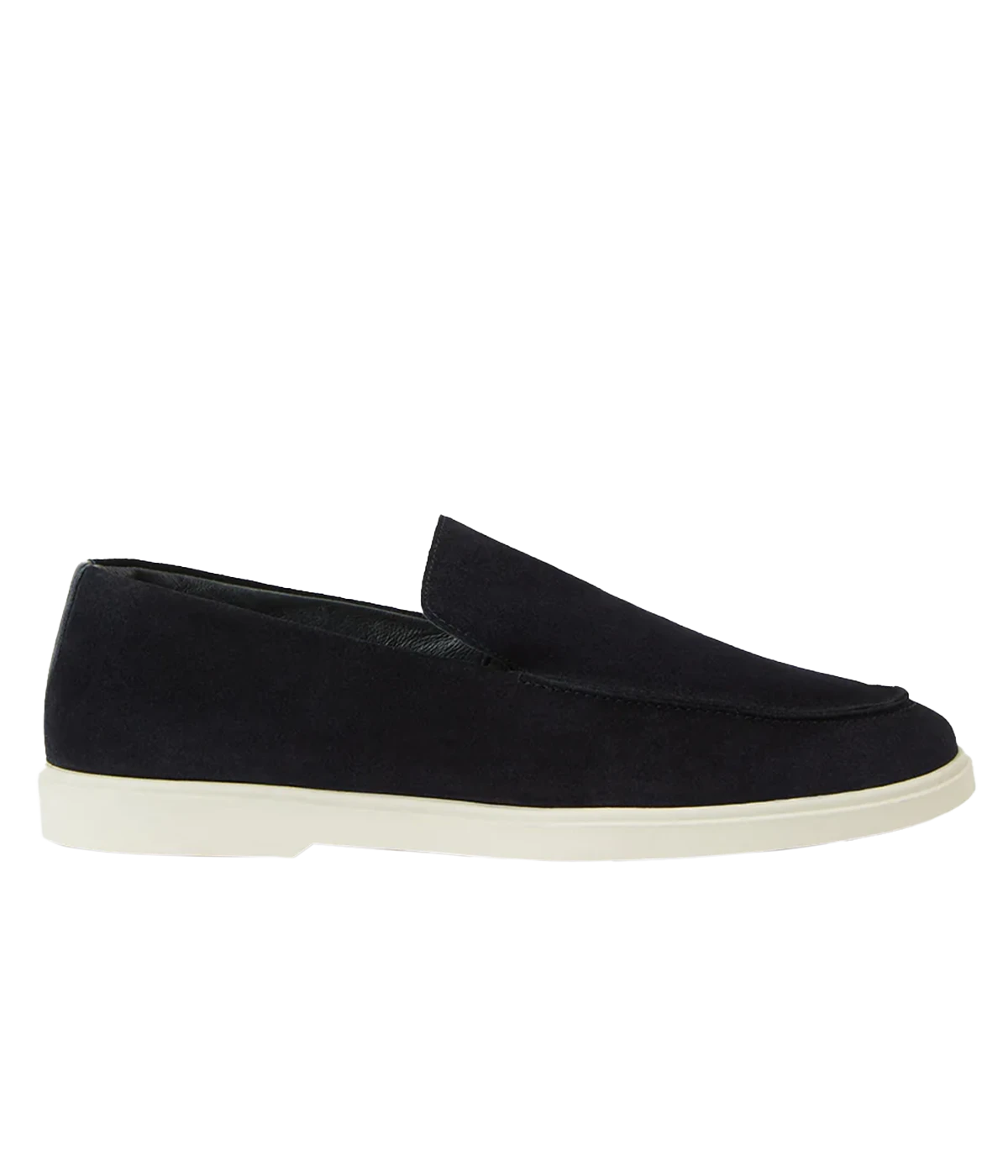 The Miguel Loafer in navy suede is a timeless summer essential, combining supple leather with effortless style. Designed for all-day comfort, it features a 100% recyclable thermoplastic rubber sole for durability and sustainability. A versatile warm-weather staple, perfect for pairing with linen trousers or tailored shorts.