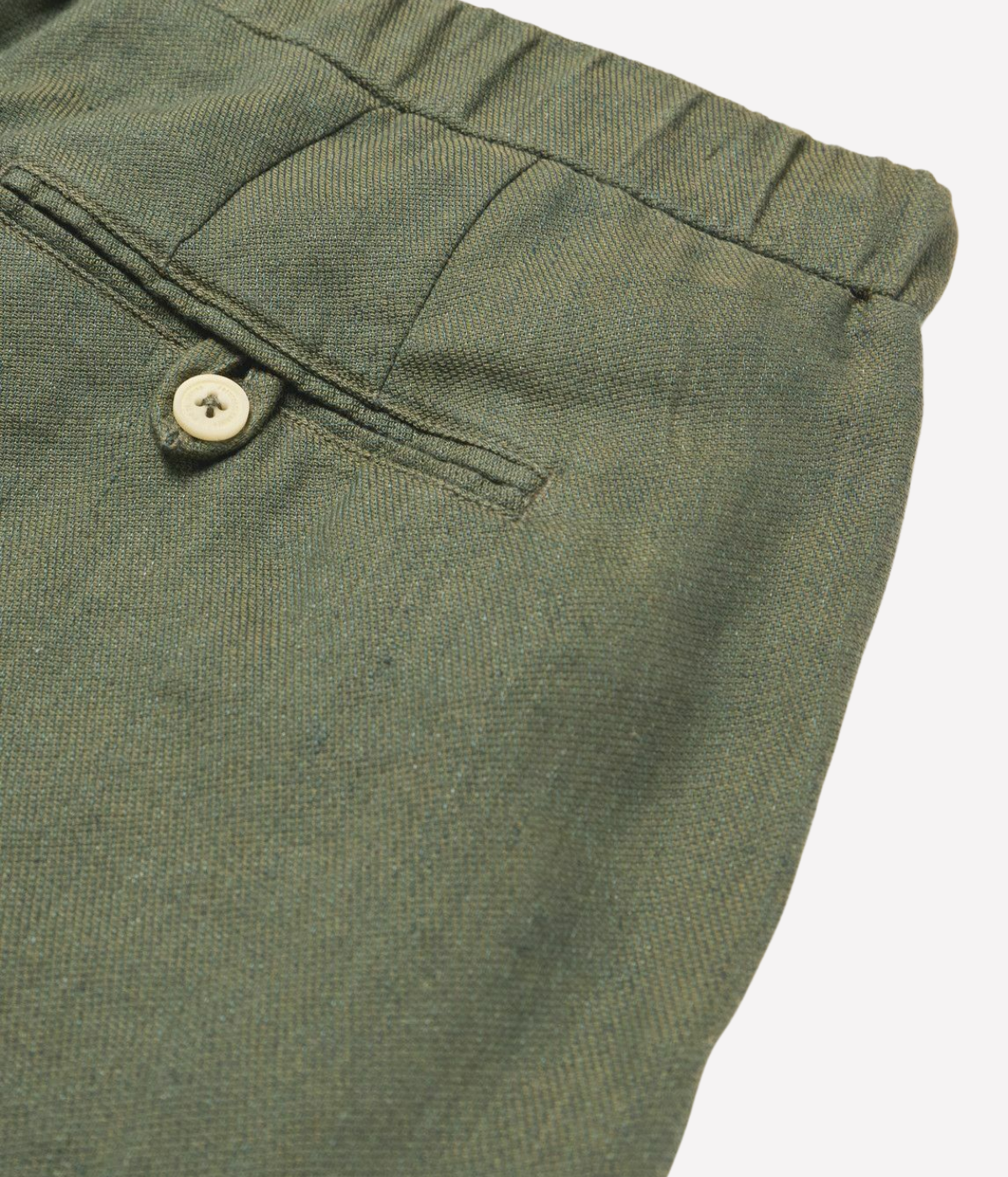Felipe Linen Short in Willow Green