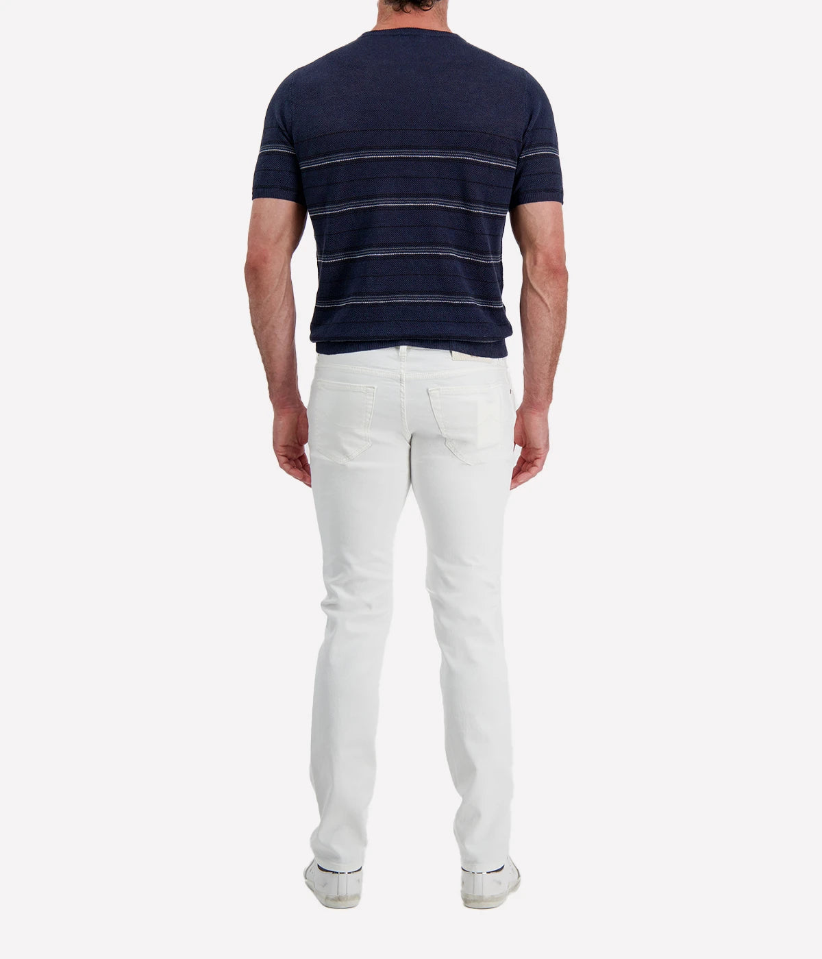Roberto Collina Knit Short back view on model.
