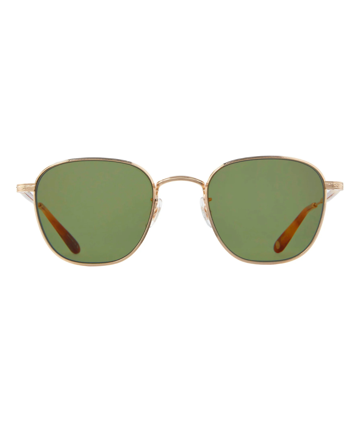 World Sun 49 Gold-Ember Tortoise in Semi Flat Green - Front Shot