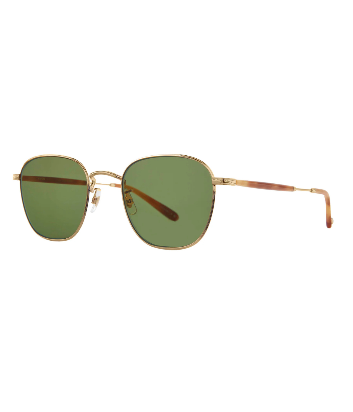 World Sun 49 Gold-Ember Tortoise in Semi Flat Green - Side Shot