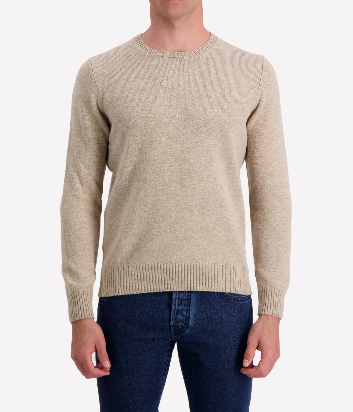 Long Sleeve Crew in Beige