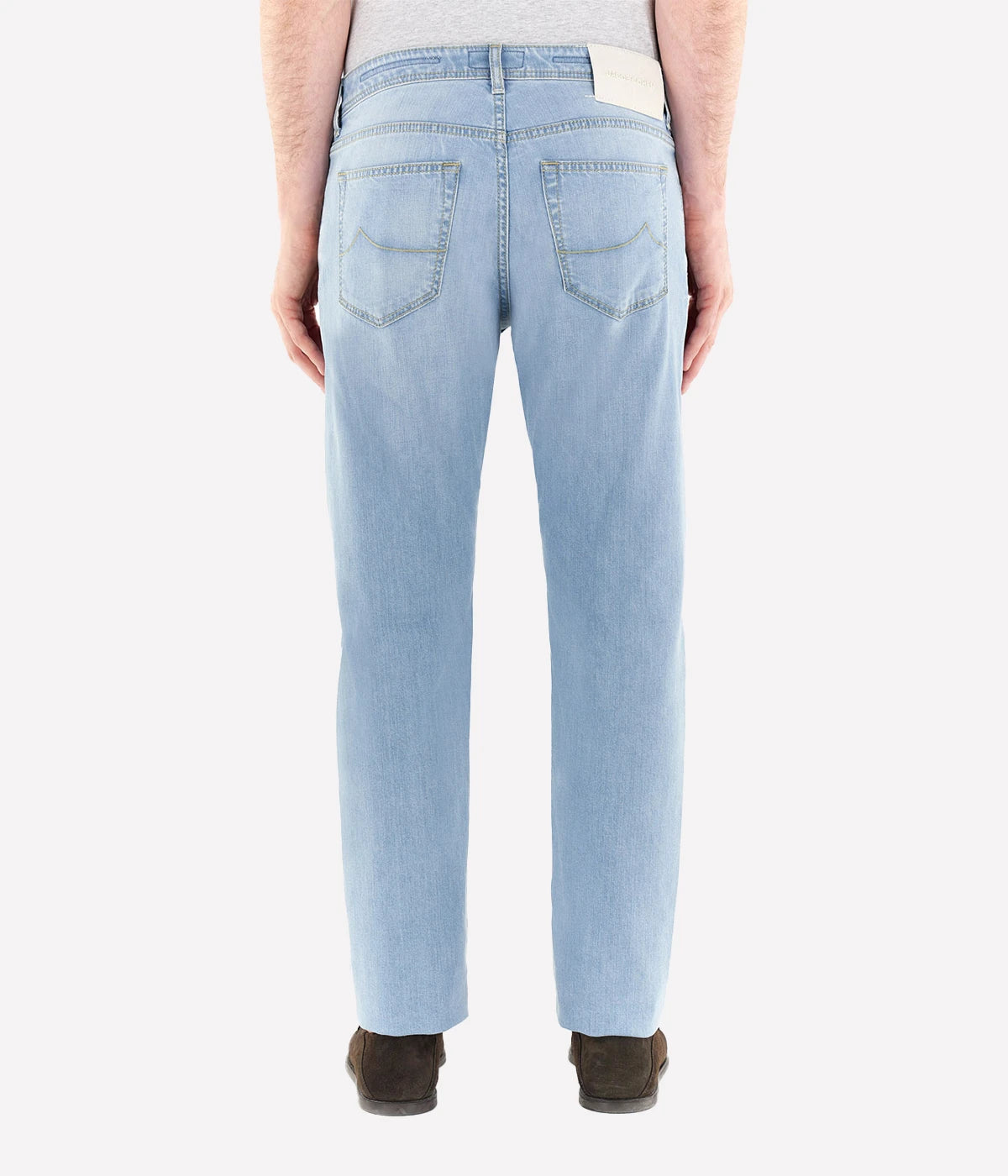 Pant 5 Pkt Slim Fit Bard In 300D Cream Patch