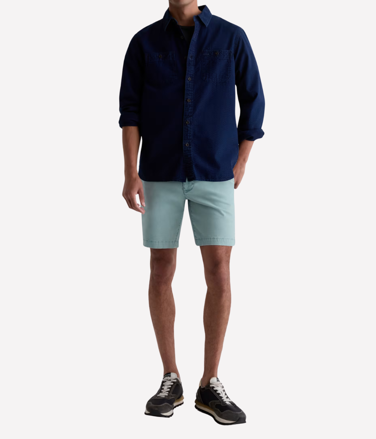 Wanderer Short in Sulfur Smokey Blue
