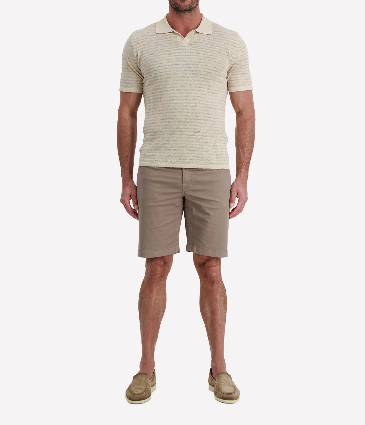 Knit SS Roundneck in BEIGE
