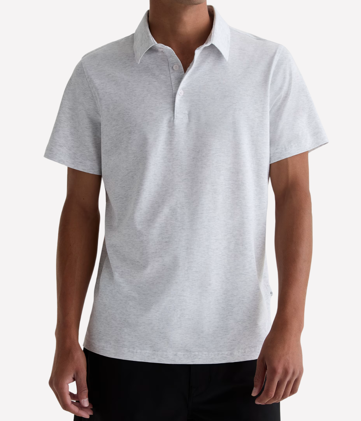 Bryce S/S Polo In Heather Grey