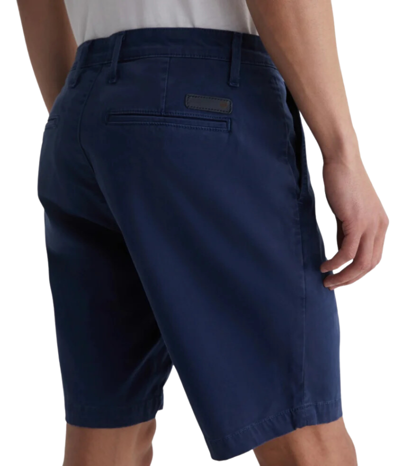 Side view of the AG Wanderer Shorts for men, highlighting the slim fit and subtle taper for a refined, modern look.