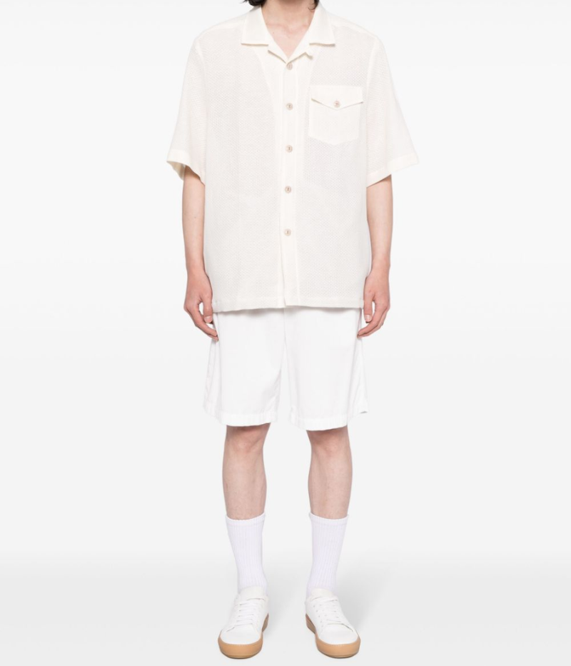 *FINAL SALE* Short Sleeve Shirt in Ivory