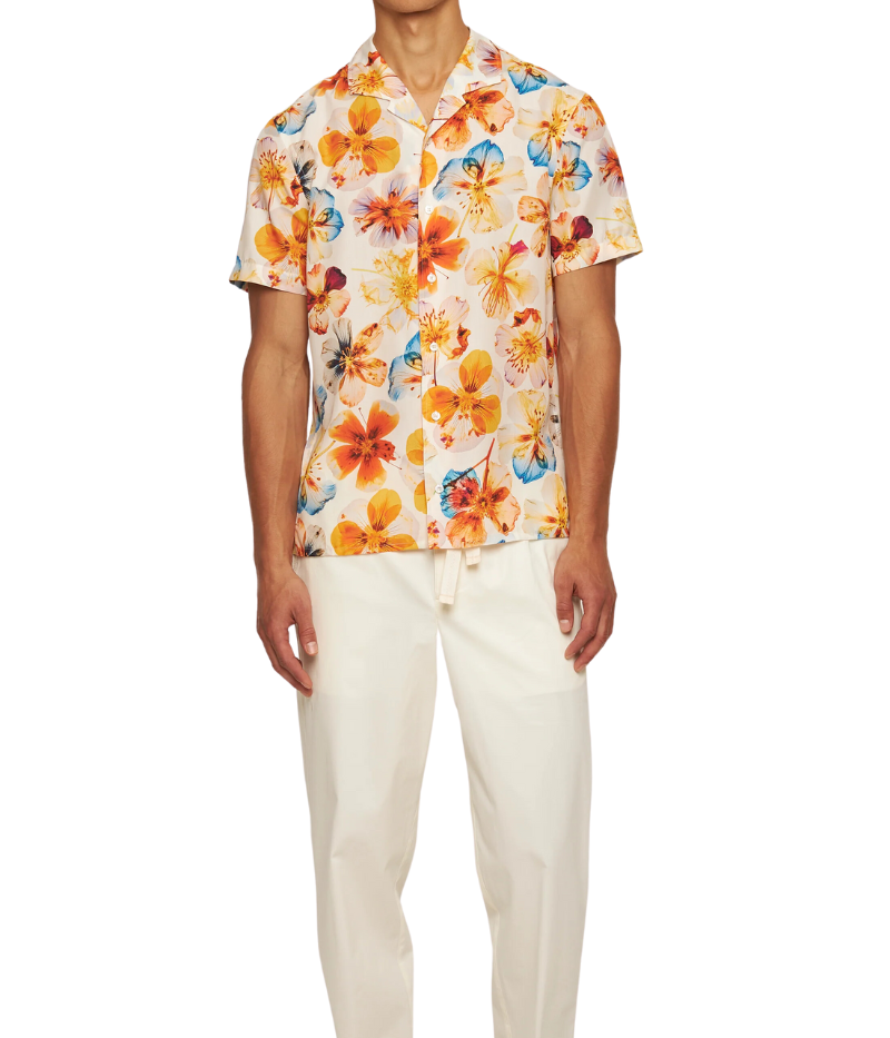 *FINAL SALE* Hibbert Oshibana Shirt in White Sands