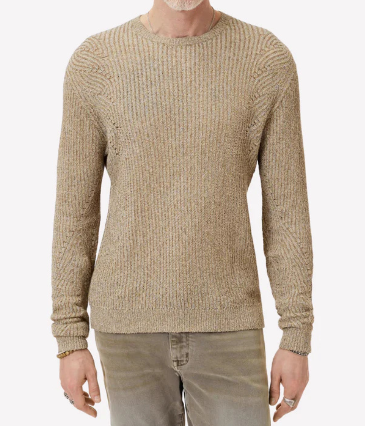 Vejano Regular Fit Crewneck in Cork
