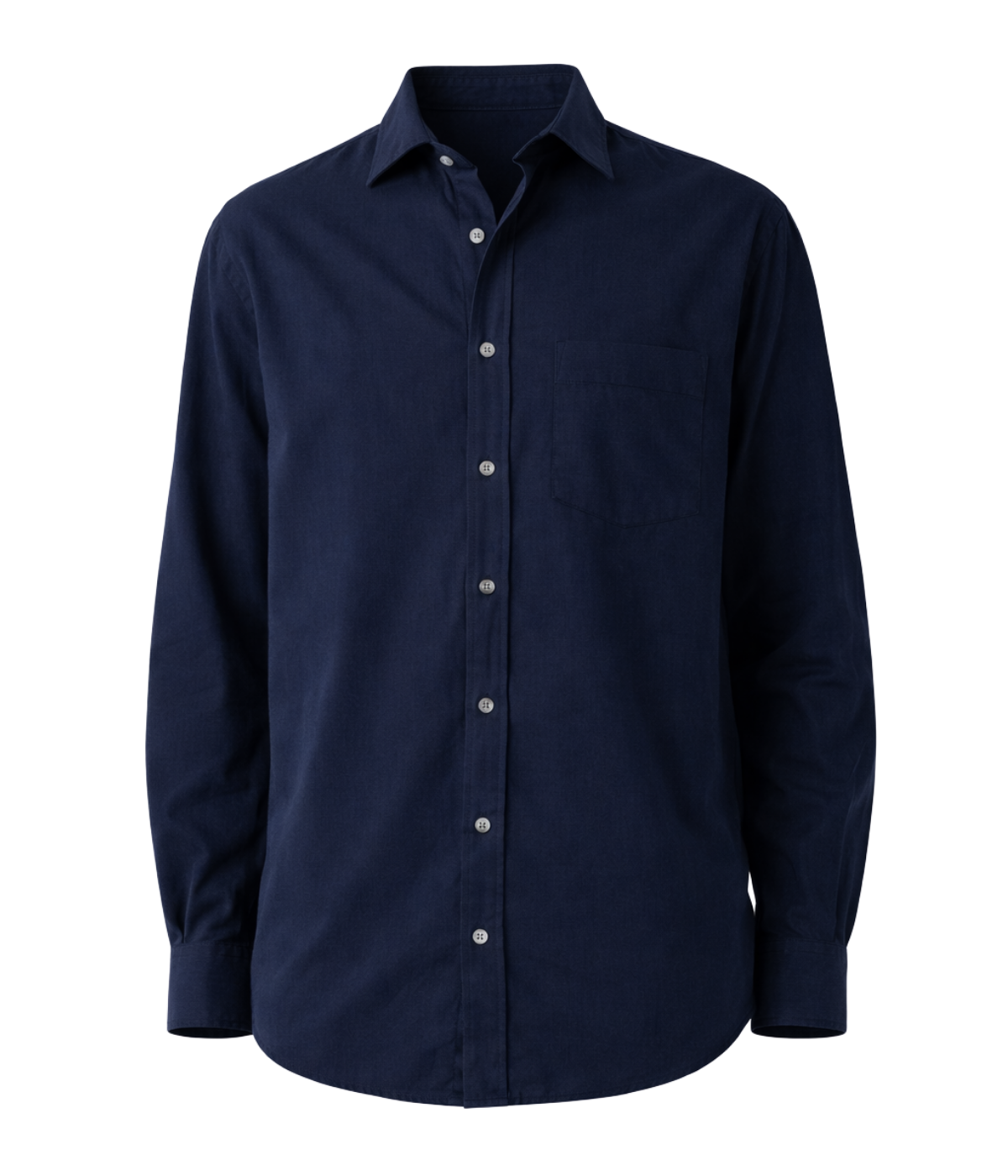 Men Woven Shirt in Navy Blue