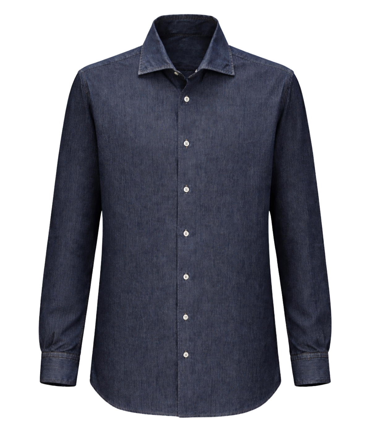 Mens Denim Shirt In 5 Denim Grey