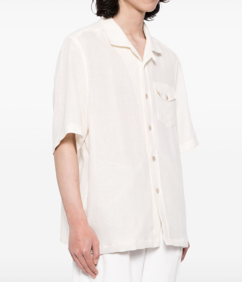 *FINAL SALE* Short Sleeve Shirt in Ivory