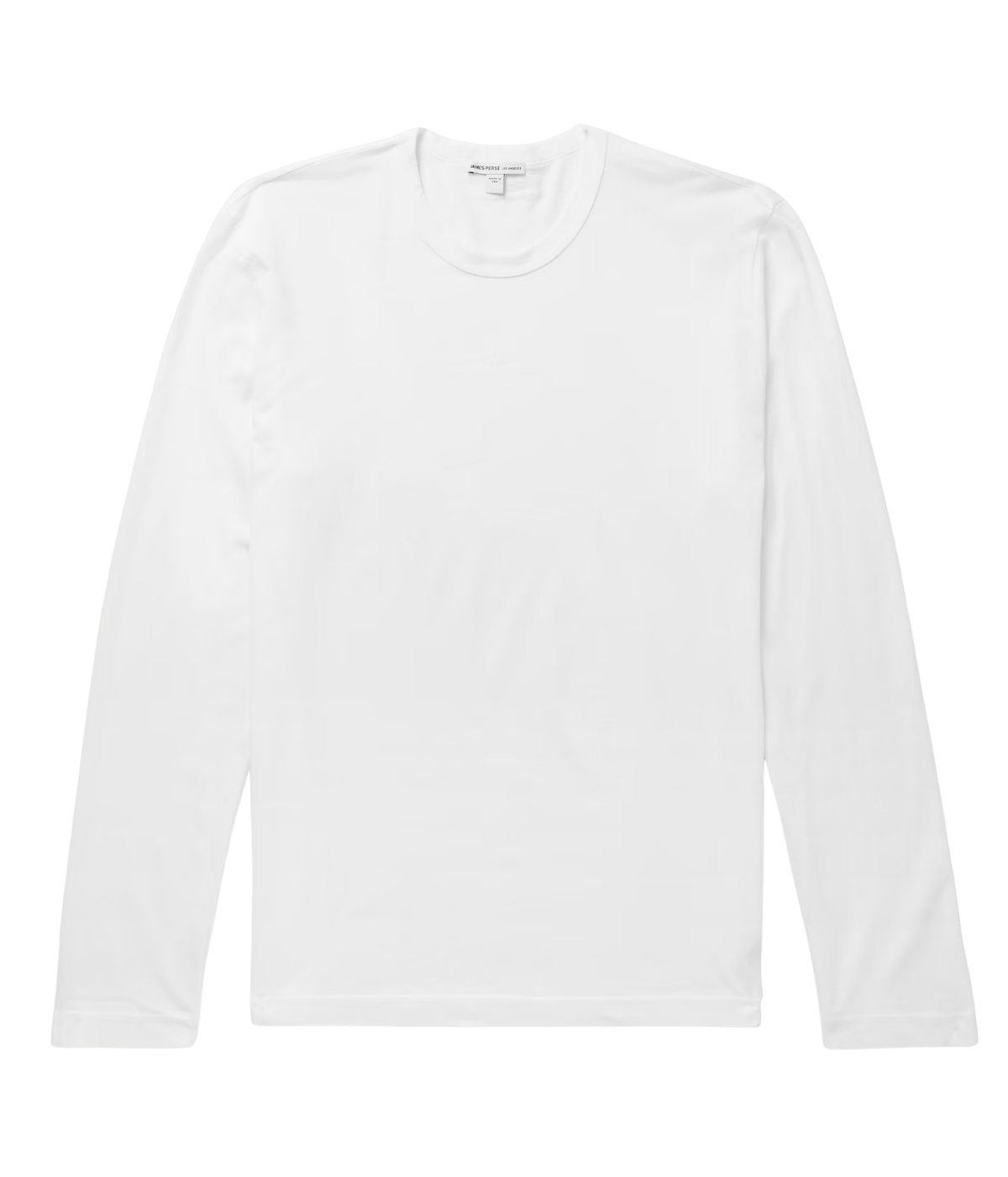 Long Sleeve Crew in White