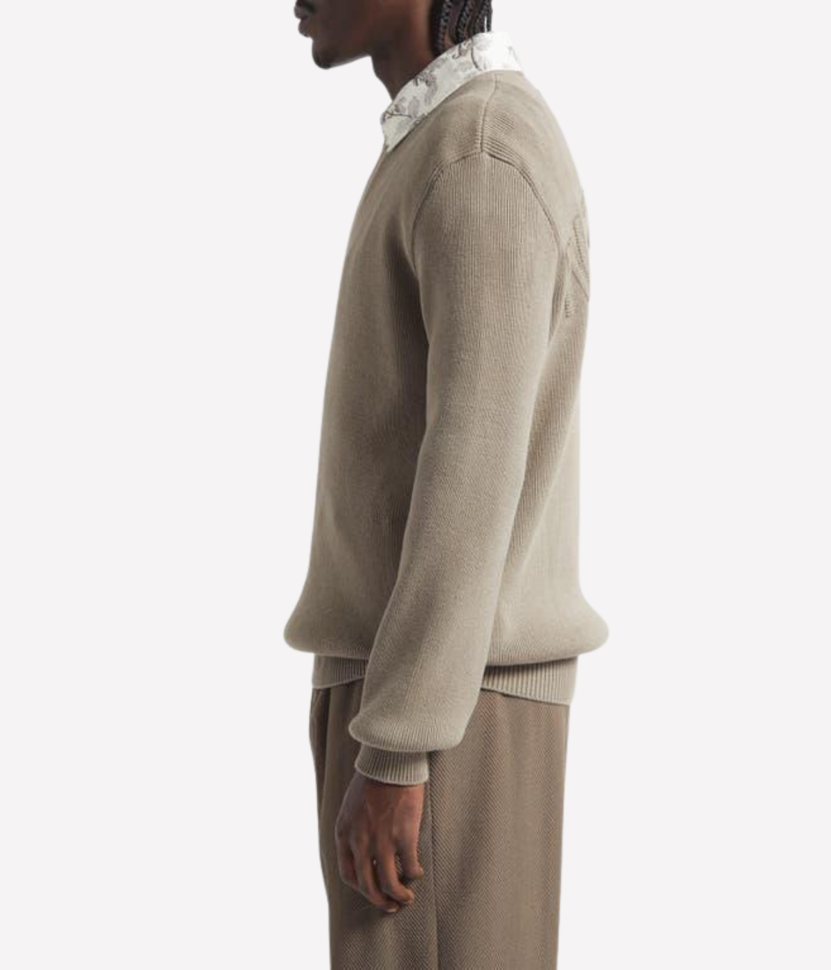 Journey Knit Crew Neck in Light Taupe