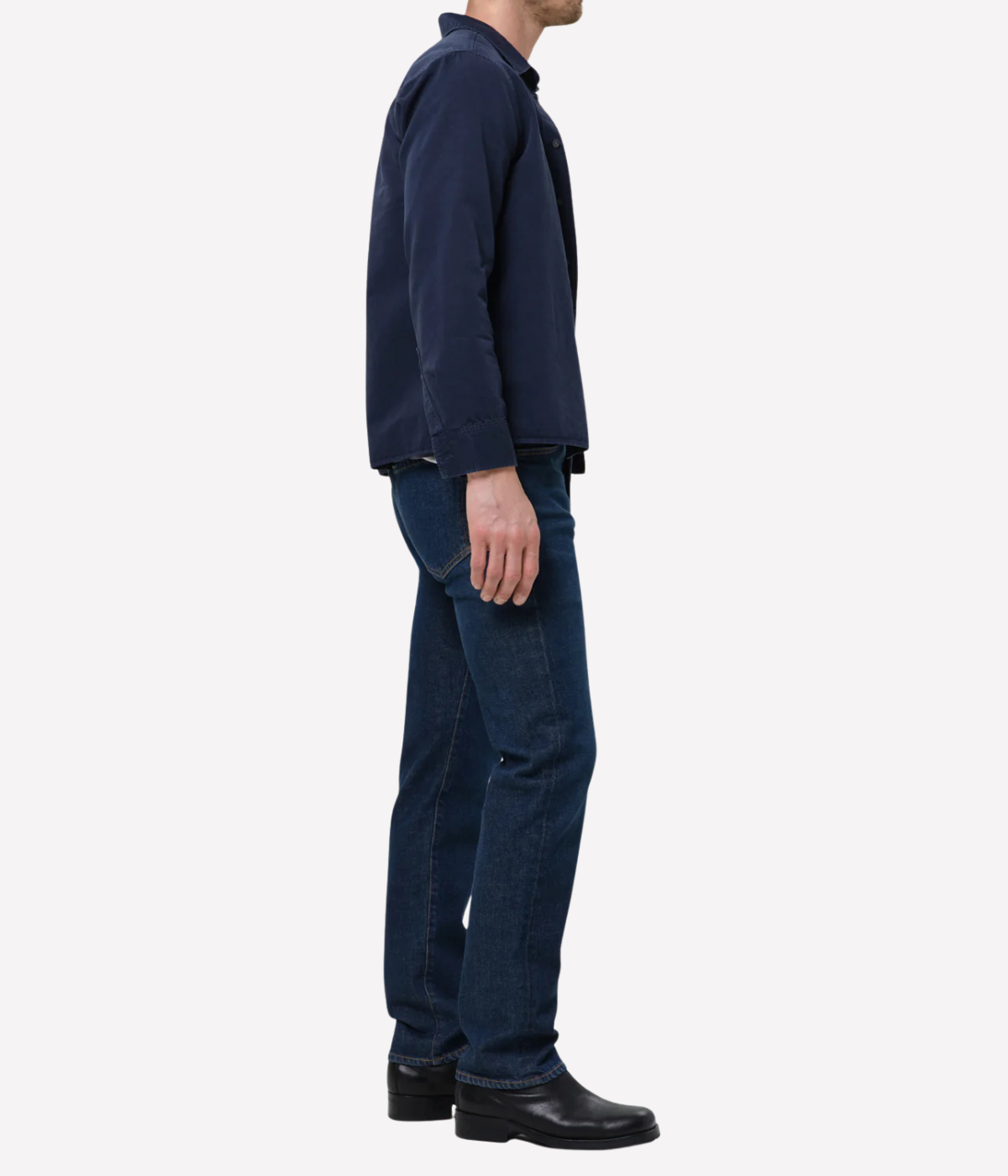 Side view of Citizens of Humanity Elijah jeans in Dark Indigo