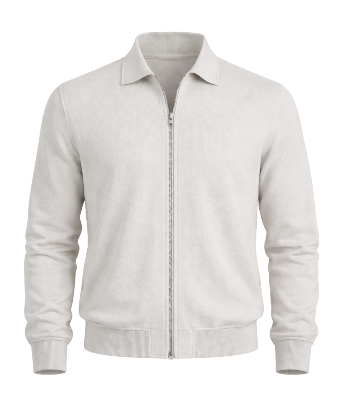 Man Double Knit Bomber in 910GR