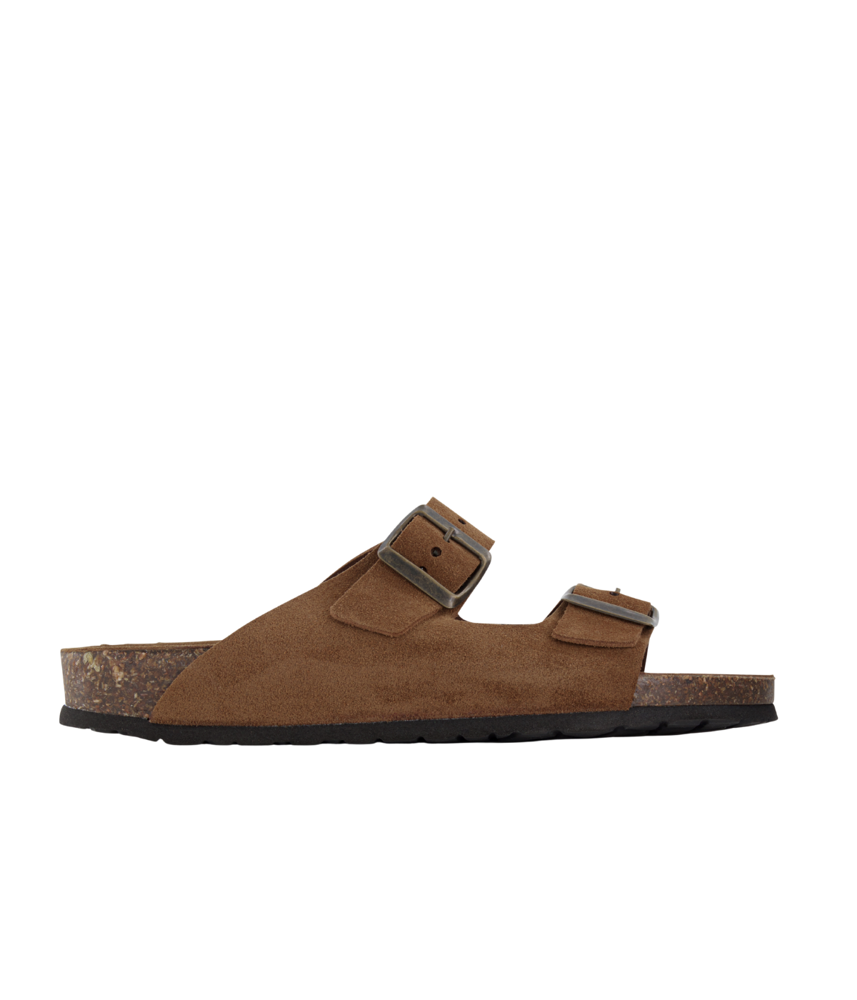 Suede Sandal in Nocciola