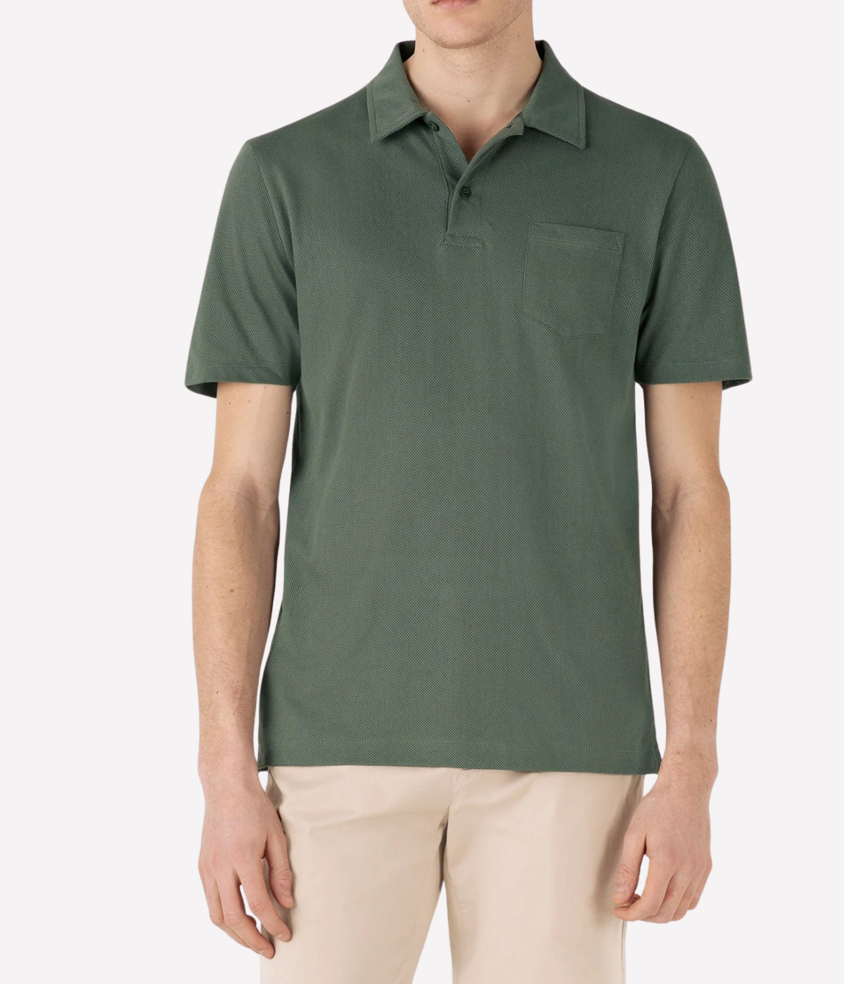 Short Sleeve Riviera Polo in Dusk Green