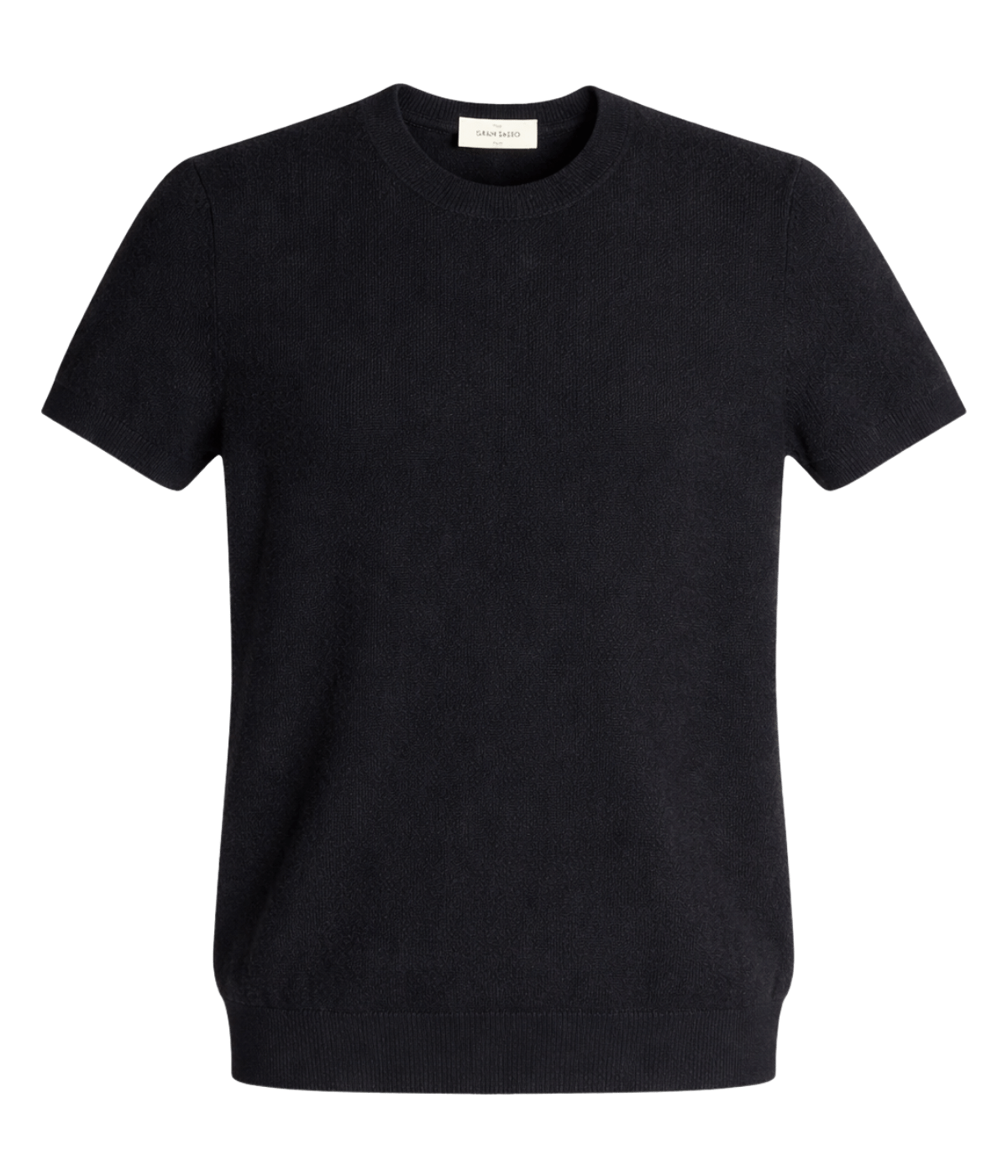 Crew Neck Short Sleeve in Nero