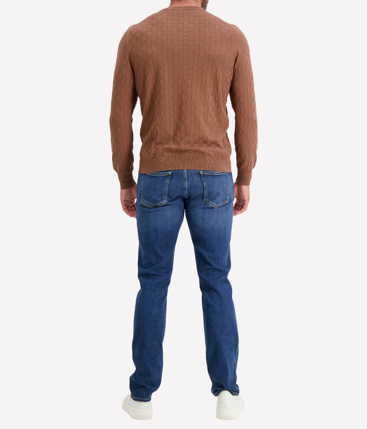 Crew Long Sleeve in Tobacco Brown
