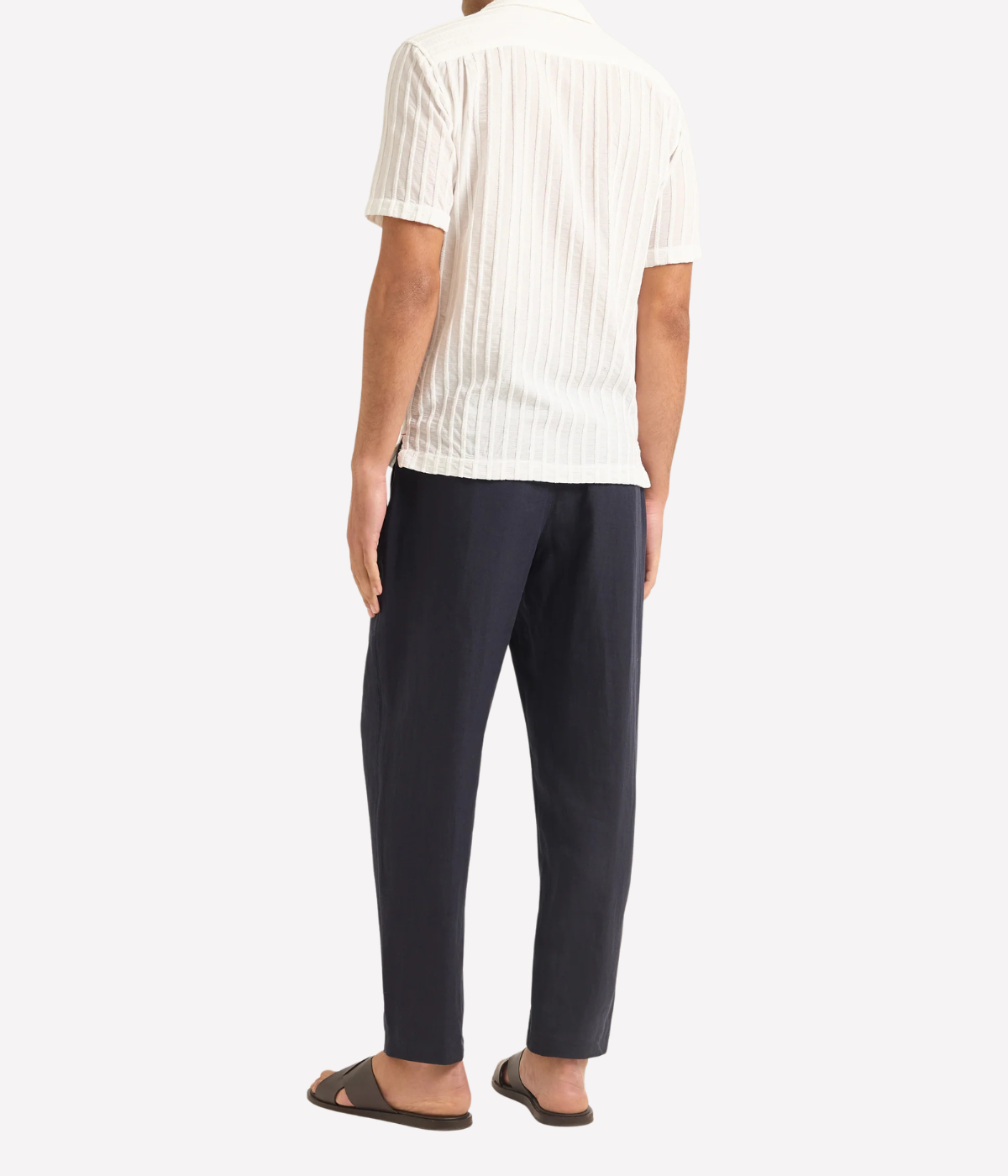 Maitan Tonal Chenille Stripe In White