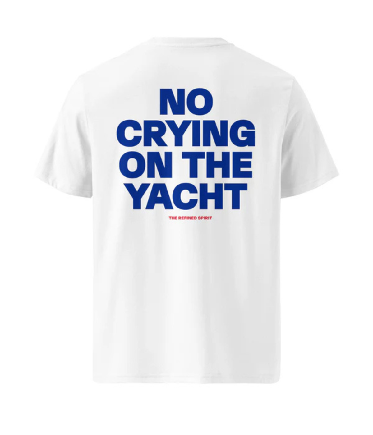 No Crying on the Yacht Tee in WHITE