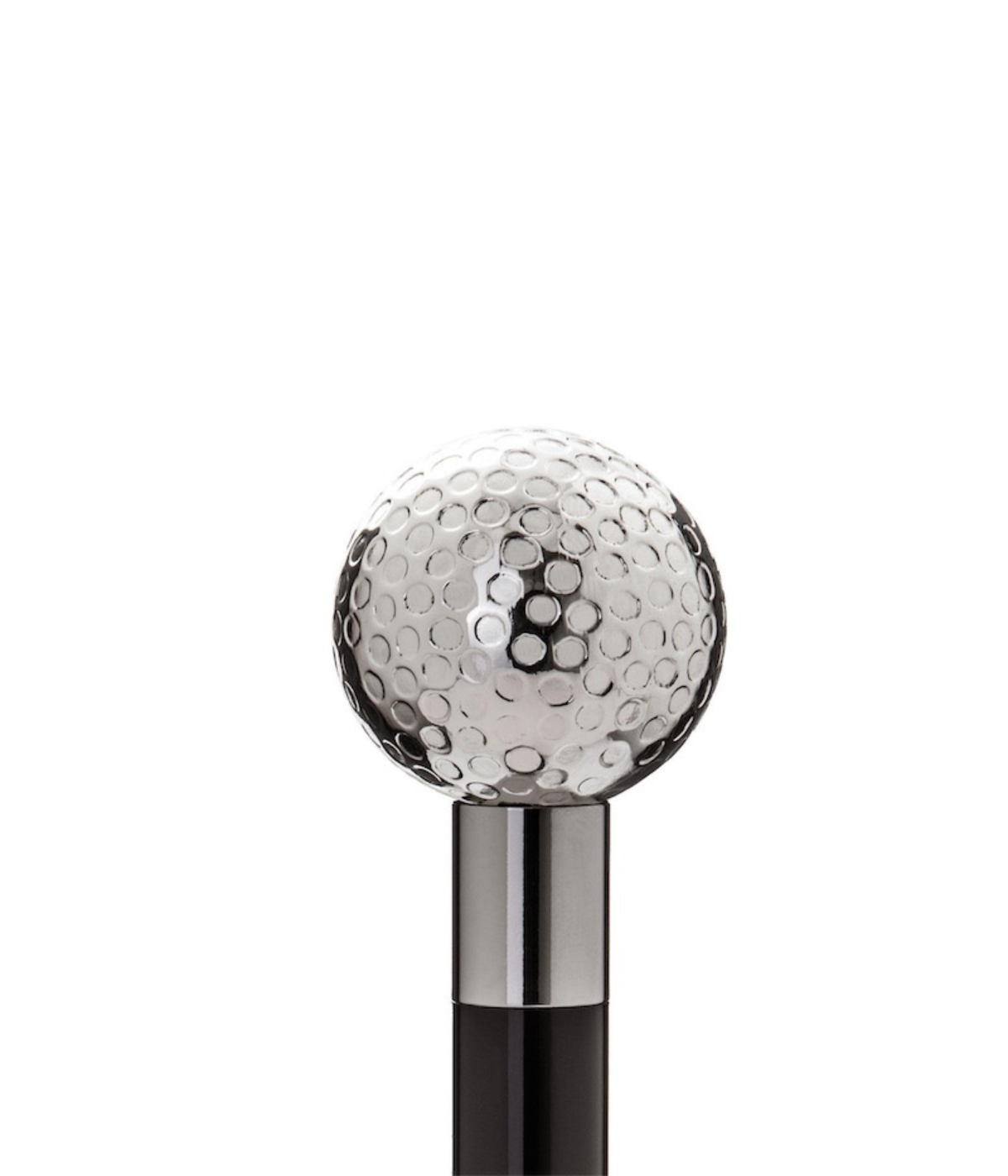 Pasotti Silver Golf Ball Shoehorn - Golf ball closeup shot