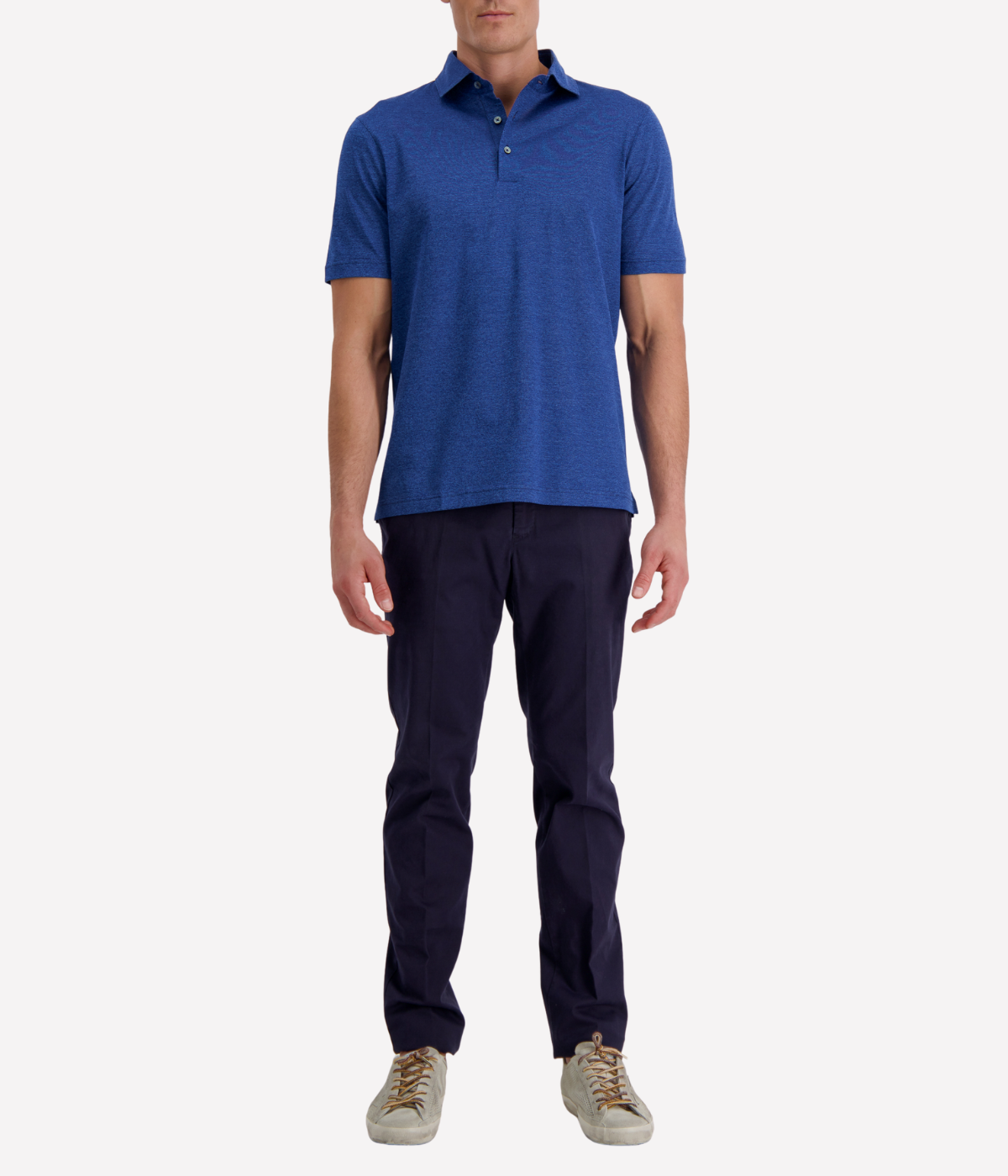 Short Sleeve Polo in Cobolt Blue