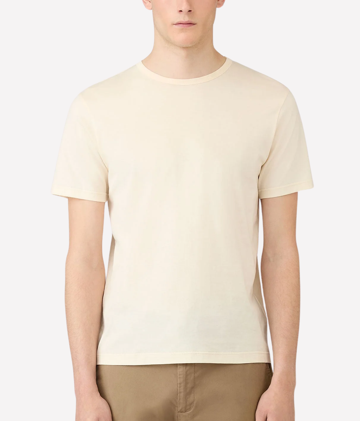 Short Sleeve Crew Neck T-Shirt in Undyed