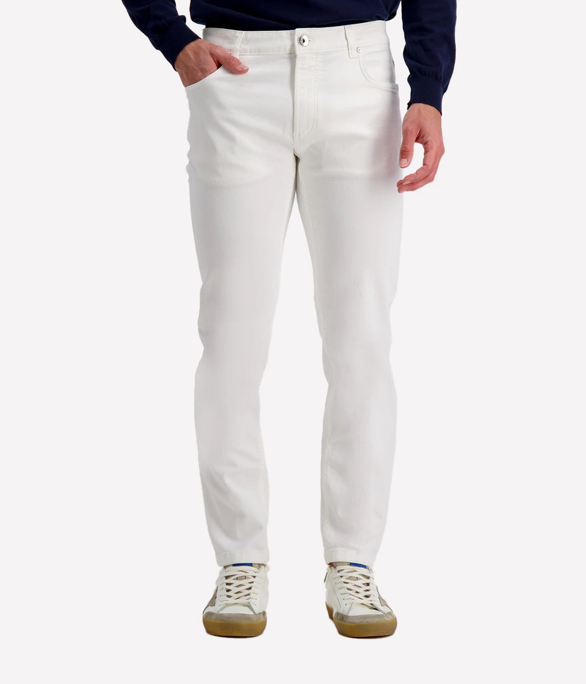 5 Pocket Pants in White